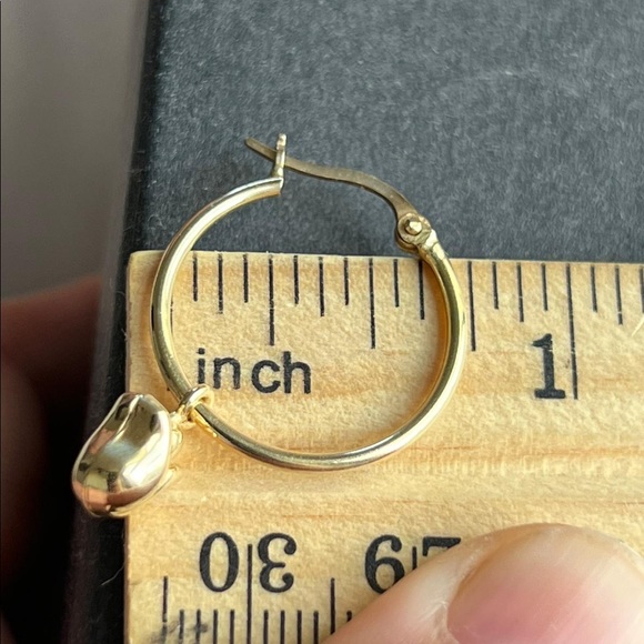 14k gold Tulip Dangle Earrings - Picture 4 of 8